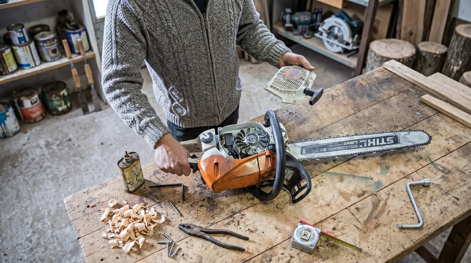 Manutenção da corrente de motosserra STIHL